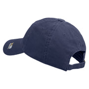 U.S. Army Specialist Corps Embroidered Washed Solid Pigment Dyed Cotton Twill Brass Buckle Cap - Navy OSFM