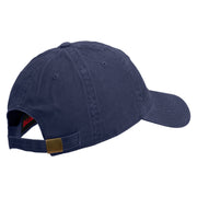 U.S. Army Specialist Corps Embroidered Washed Solid Pigment Dyed Cotton Twill Brass Buckle Cap - Navy OSFM