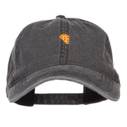 Mini Pizza Embroidered Washed Cap