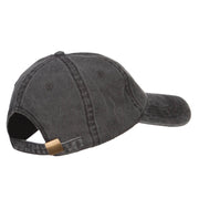 Mini Pizza Embroidered Washed Cap