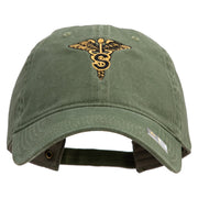 U.S. Army Specialist Corps Embroidered Washed Solid Pigment Dyed Cotton Twill Brass Buckle Cap - Olive OSFM