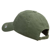U.S. Army Specialist Corps Embroidered Washed Solid Pigment Dyed Cotton Twill Brass Buckle Cap - Olive OSFM