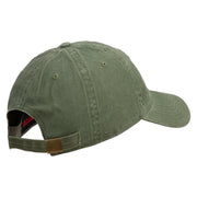 U.S. Army Specialist Corps Embroidered Washed Solid Pigment Dyed Cotton Twill Brass Buckle Cap - Olive OSFM