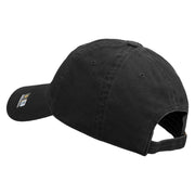 U.S. Army Specialist Corps Embroidered Washed Solid Pigment Dyed Cotton Twill Brass Buckle Cap - Black OSFM