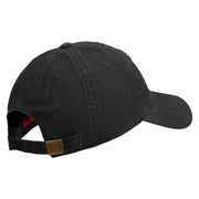 U.S. Army Specialist Corps Embroidered Washed Solid Pigment Dyed Cotton Twill Brass Buckle Cap - Black OSFM