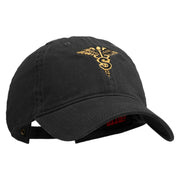 U.S. Army Specialist Corps Embroidered Washed Solid Pigment Dyed Cotton Twill Brass Buckle Cap - Black OSFM