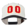 Athletic Number 00 Embroidered Classic Two Tone Cap