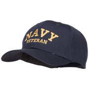 Navy Veteran Letters Embroidered Cotton Cap