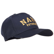 Navy Veteran Letters Embroidered Cotton Cap