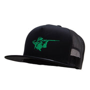 Hunter Aiming Embroidered 5 Panel Mesh Trucker Snapback