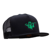 Hunter Aiming Embroidered 5 Panel Mesh Trucker Snapback