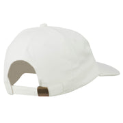 Tan American Flag Embroidered Washed Cap