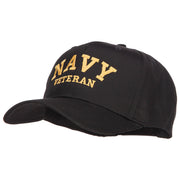 Navy Veteran Letters Embroidered Cotton Cap