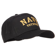 Navy Veteran Letters Embroidered Cotton Cap