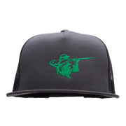 Hunter Aiming Embroidered 5 Panel Mesh Trucker Snapback