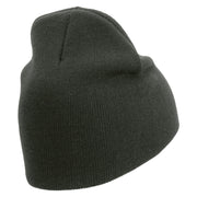 Mars Embroidered 8 Inch Short Beanie - Dk-Grey OSFM