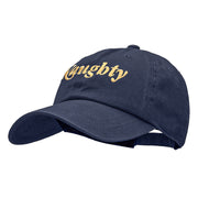 Naughty Embroidered Unstructured Pigment Dyed Cotton Cap