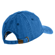 Black Orange Clownfish Embroidered Unstructured Pigment Dyed Cotton Cap - Royal OSFM