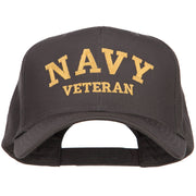 Navy Veteran Letters Embroidered Cotton Cap