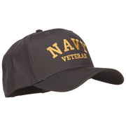 Navy Veteran Letters Embroidered Cotton Cap