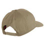Navy Veteran Letters Embroidered Solid Cotton Twill Pro Style Cap - Khaki OSFM
