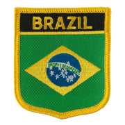 North and South America Flag Embroidered Patch Shield