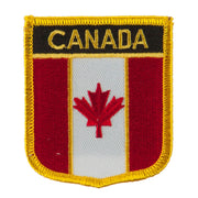 North and South America Flag Embroidered Patch Shield