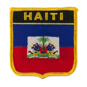 North and South America Flag Embroidered Patch Shield