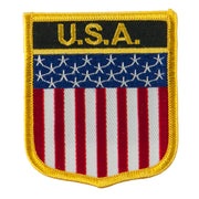 North and South America Flag Embroidered Patch Shield