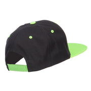 Diamond Outline Embroidered Neon Flat Bill Cap