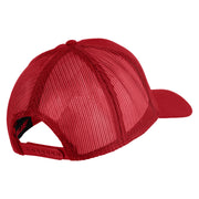 United States Marines Semper Fi Embroidered Solid Cotton Twill Mesh Prostyle Cap - Red OSFM