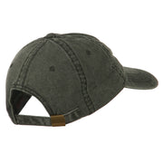 Nebraska State Map Embroidered Washed Cotton Cap