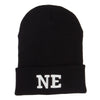 NE Nebraska State Embroidered Long Beanie