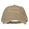 Nebraska with Map Outline Embroidered Washed Cotton Twill Cap