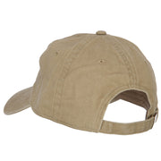 Nebraska with Map Outline Embroidered Washed Cotton Twill Cap