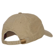 Nebraska with Map Outline Embroidered Washed Cotton Twill Cap