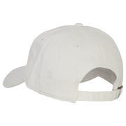 Nebraska with Map Outline Embroidered Washed Cotton Twill Cap