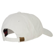 Nebraska with Map Outline Embroidered Washed Cotton Twill Cap