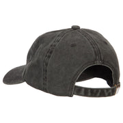 Nebraska with Map Outline Embroidered Washed Cotton Twill Cap