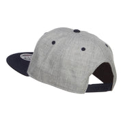 Snowboard Embroidered Heather Snapback Cap