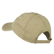 Nebraska State Map Embroidered Washed Cotton Cap