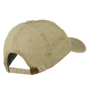 Nebraska State Map Embroidered Washed Cotton Cap