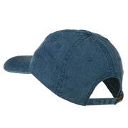 Nebraska State Map Embroidered Washed Cotton Cap