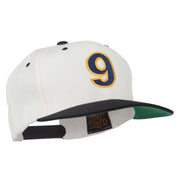 Arial Number 9 Embroidered Classic Two Tone Cap