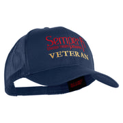 United States Marines Semper Fi Veteran Embroidered Solid Cotton Twill Mesh Prostyle Cap - Navy OSFM