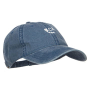 Mini California Bear Embroidered Washed Cap