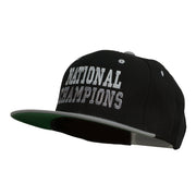 National Champions Embroidered Snapback Cap