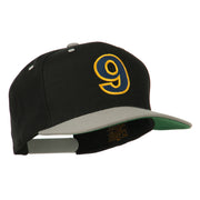 Arial Number 9 Embroidered Classic Two Tone Cap