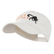 Have a Nice Day Halloween Cat Embroidered Cap