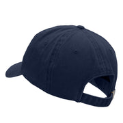 No Trace Phrase Embroidered Unstructured Cotton Washed Cap